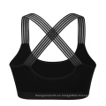 Suministro de fábrica Nuevo estilo Gym Wear Stretch High Impact Sports Bra High Neck Fitness Women Braz